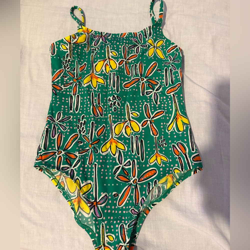 Marni Colorful Floral Swimsuit